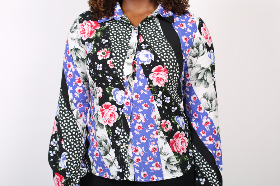 Floral Funk Button Up