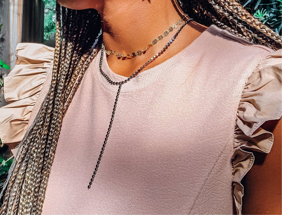 Double Metal Necklace