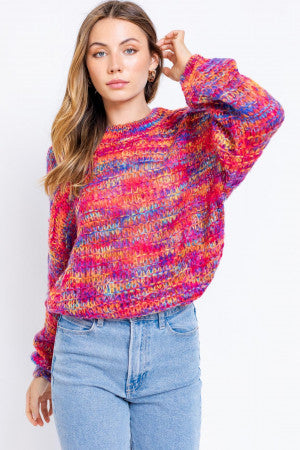Colorful Crew Sweater