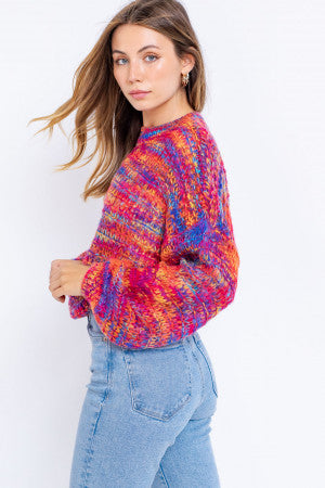 Colorful Crew Sweater